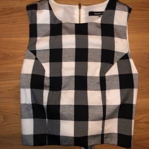 Sugar + Lips checkered crop top